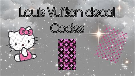 louis vuitton decal roblox id|louis vuitton codes roblox.